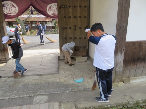 島根中央高校・大森小学校清掃活動